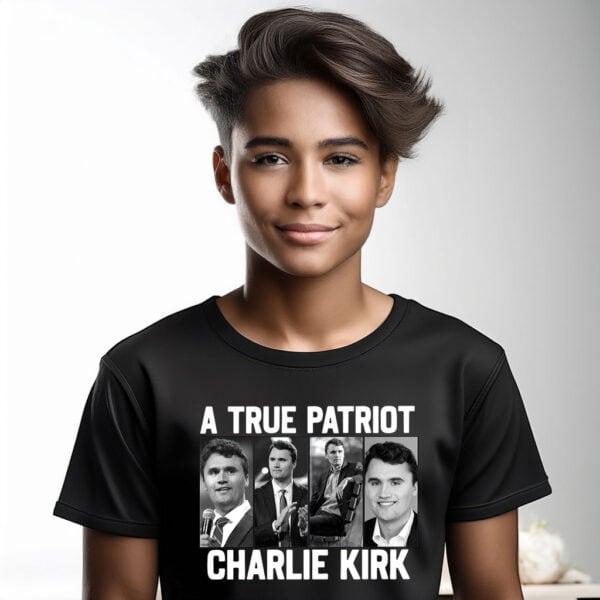 A True Patriot Charlie Kirk Youth Shirt - My Store