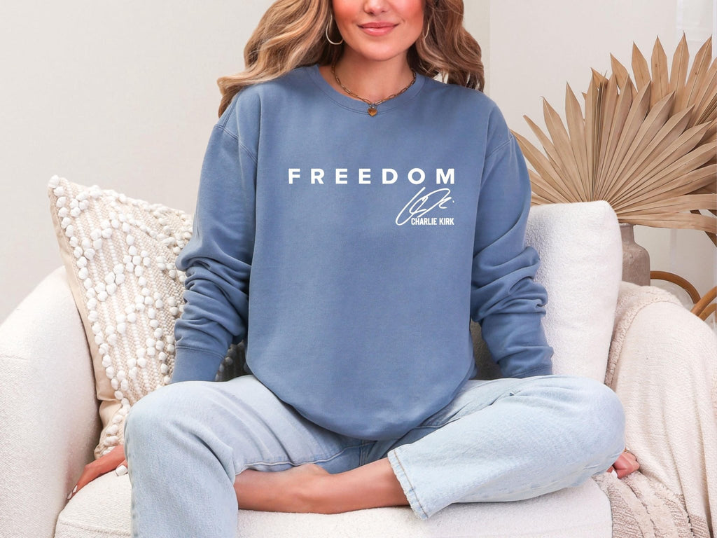 Charlie Kirk - Freedom Sweatshirt - Turning Point USA Merch