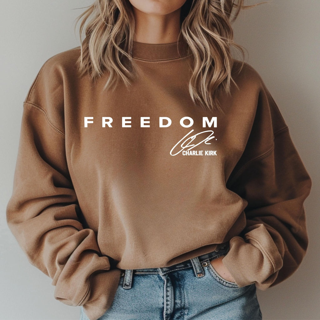 Charlie Kirk - Freedom Sweatshirt - Turning Point USA Merch
