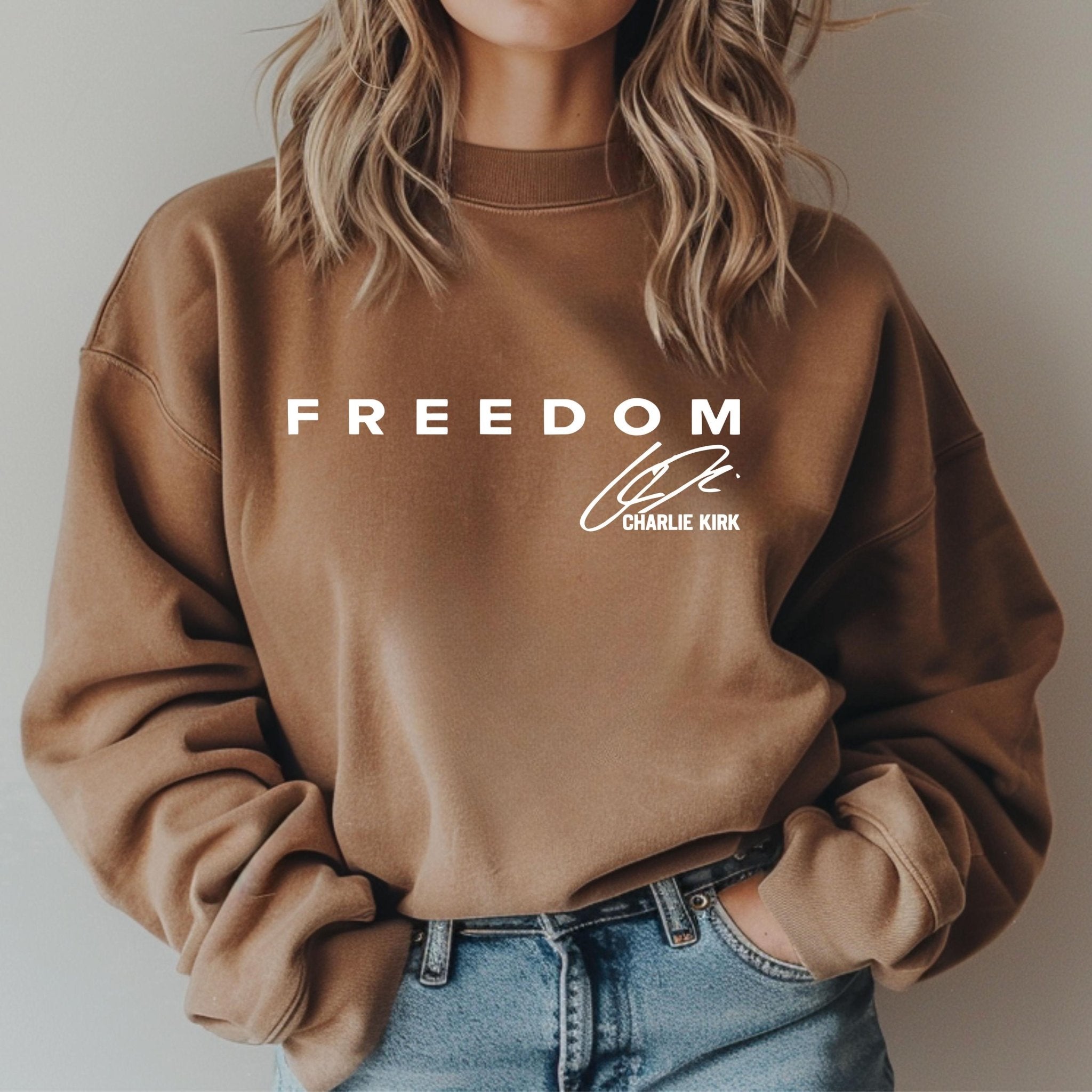 Charlie Kirk - Freedom Sweatshirt - Turning Point USA Merch