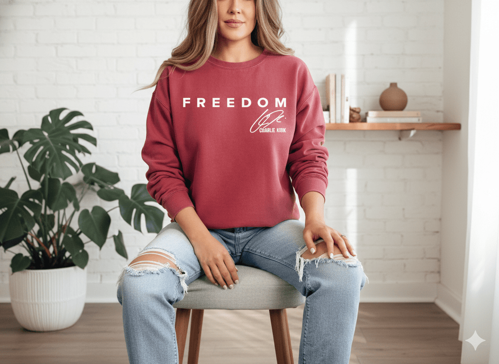 Charlie Kirk - Freedom Sweatshirt - Turning Point USA Merch