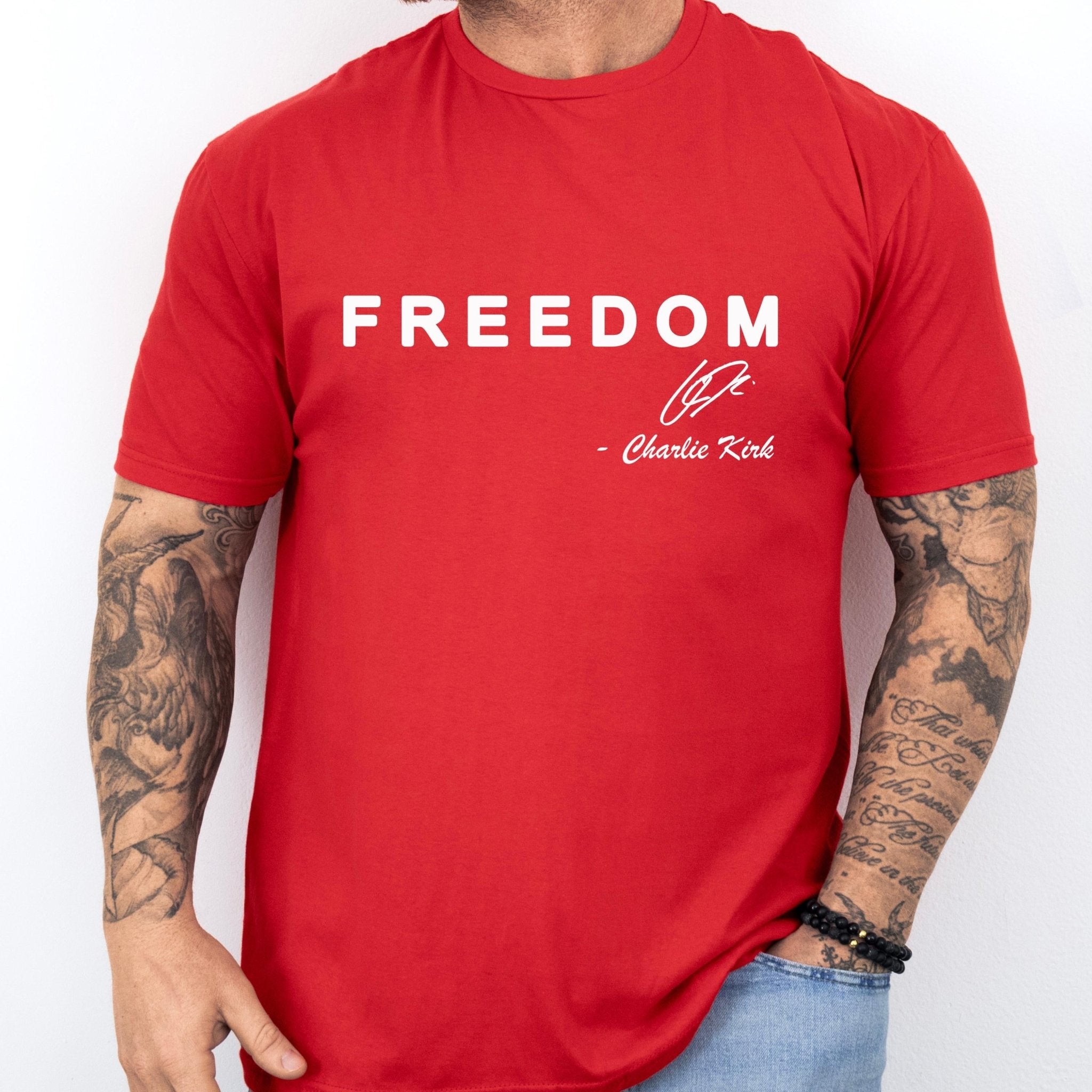 Charlie Kirk Freedom T-Shirt - Unisex - Turning Point USA Merch