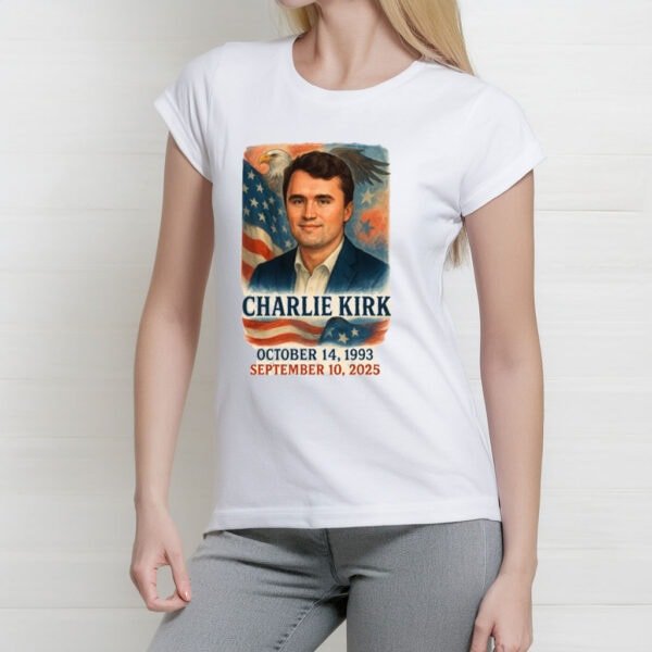 Charlie Kirk Memorial Shirt – Patriotic Eagle & Flag Tribute Tee - My Store