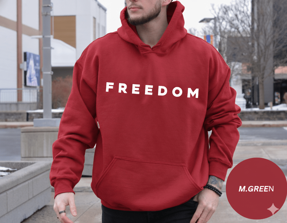 Charlie Kirk Signature FREEDOM Hoodie - Unisex - Turning Point USA Merch