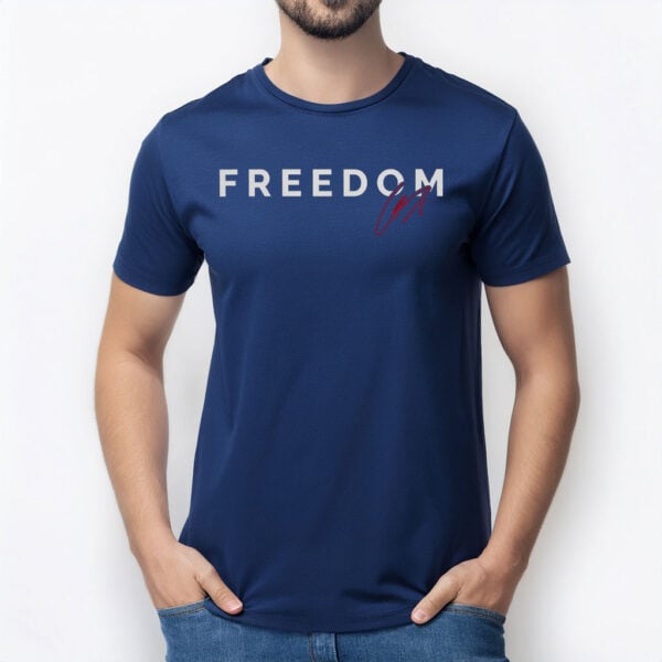 Charlie Kirk Signature Freedom Shirt - Turning Point USA Merch
