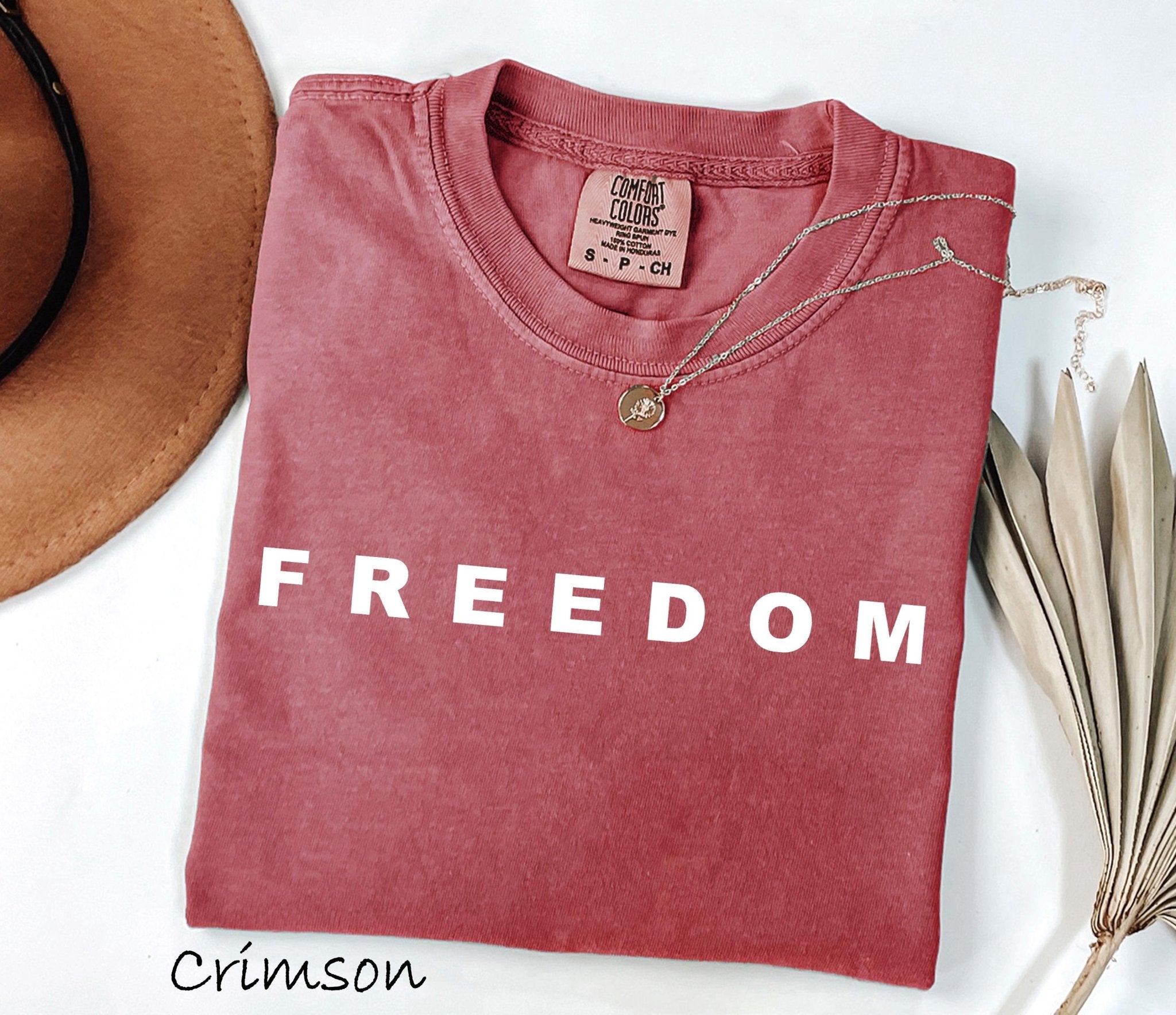 Charlie Kirk Signature T Shirt - FREEDOM - Turning Point USA Merch