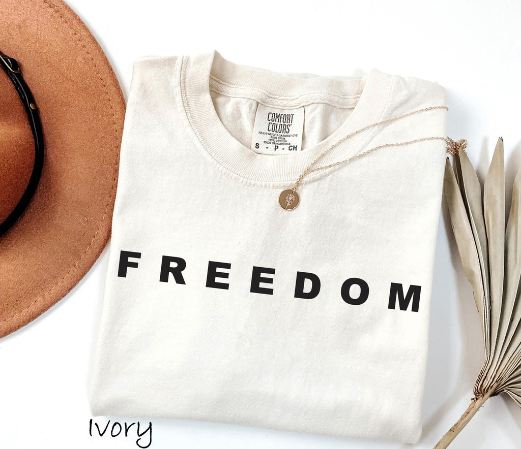 Charlie Kirk Signature T Shirt - FREEDOM - Turning Point USA Merch