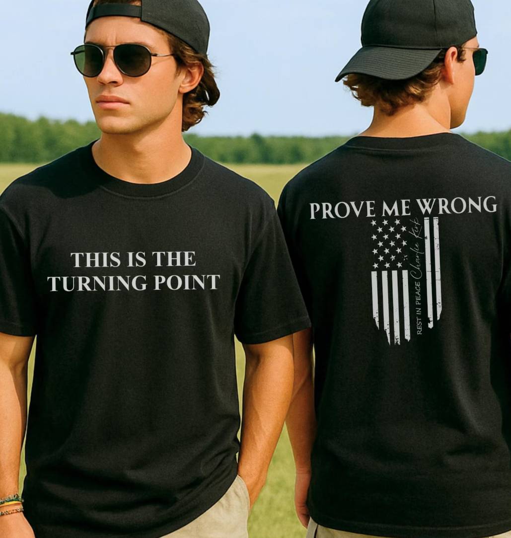 Charlie Kirk Turning Point Prove Me Wrong Shirt - My Store